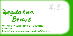 magdolna ernst business card